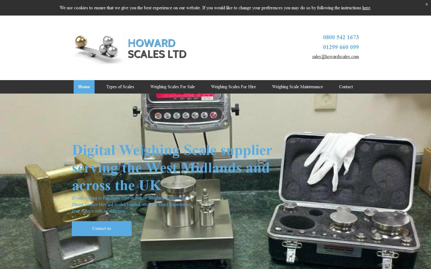 Howard Scale Co. Ltd Website