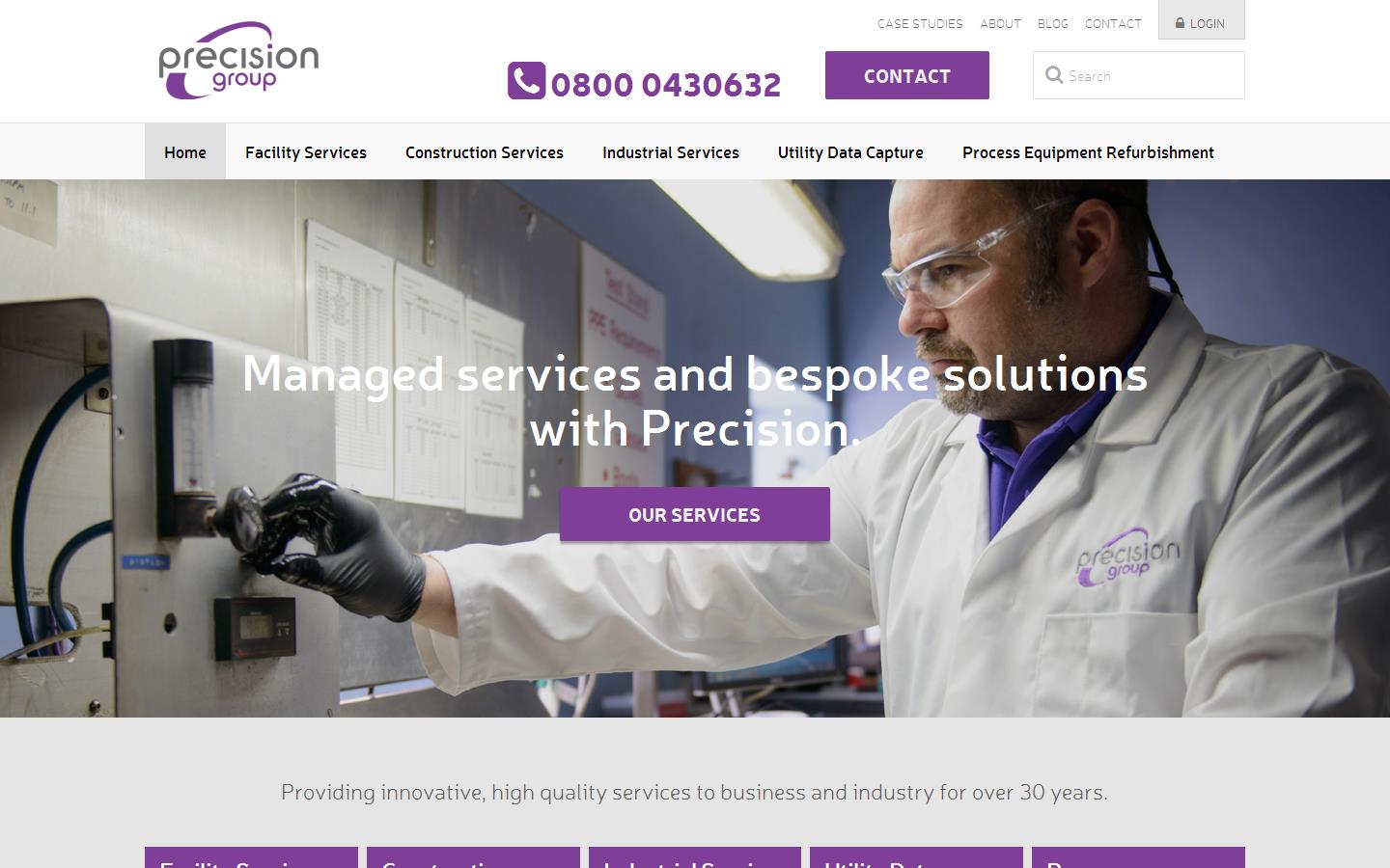 Precision Processing Services Ltd Website