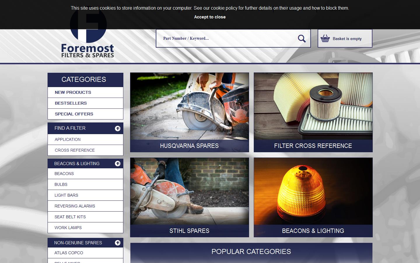 Foremost Filters Ltd Website