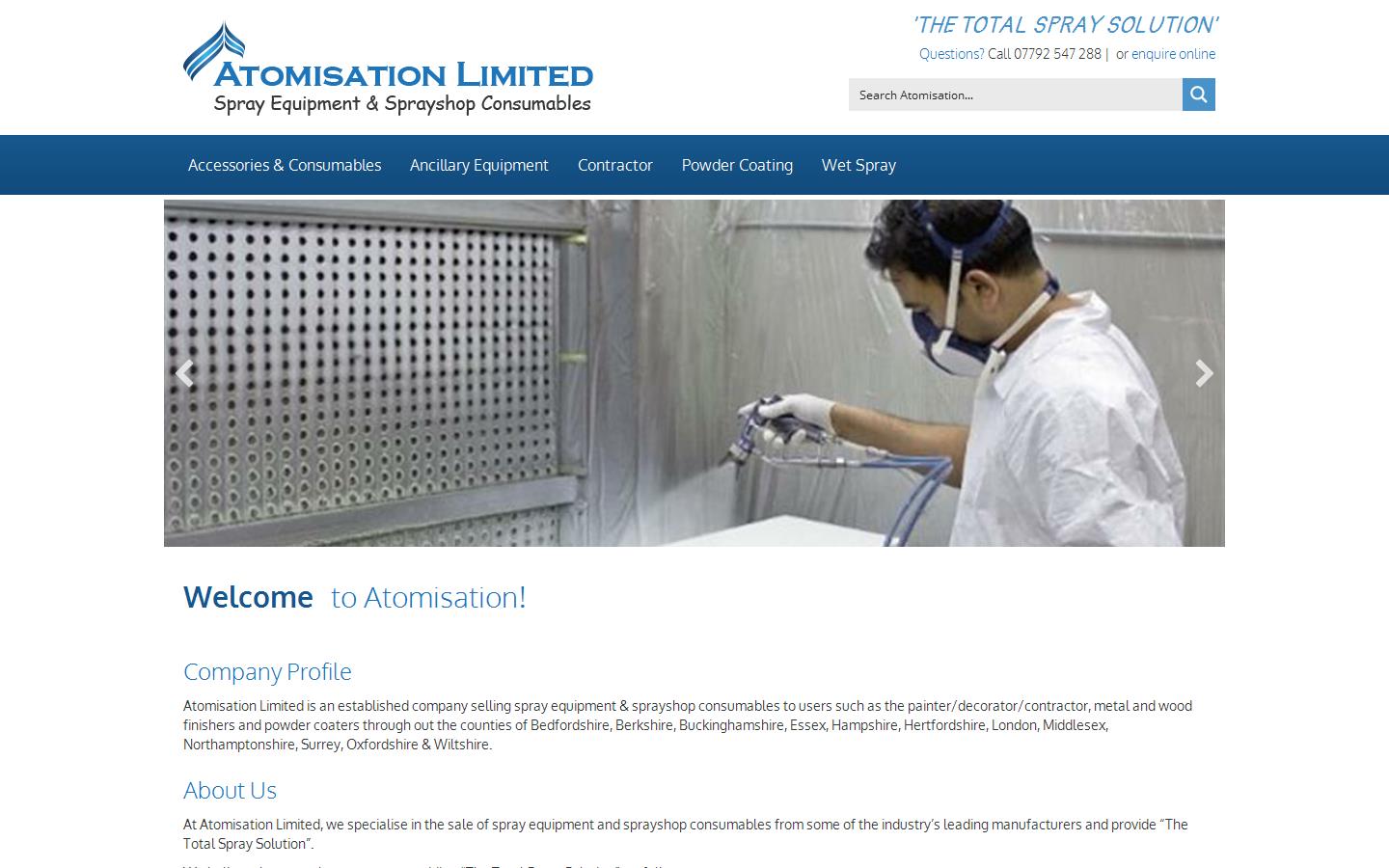 Atomisation Ltd Website