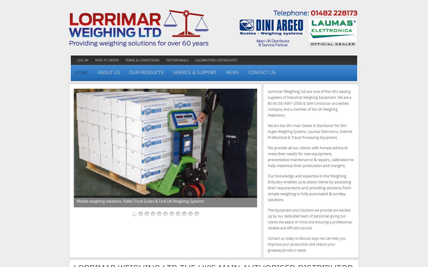 Lorrimar Weighing Ltd Website