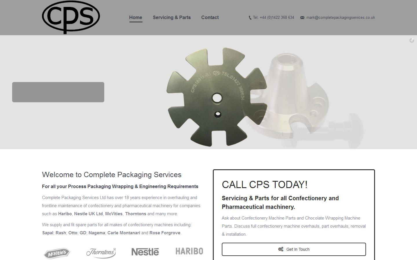 Complete Packaging Services Website