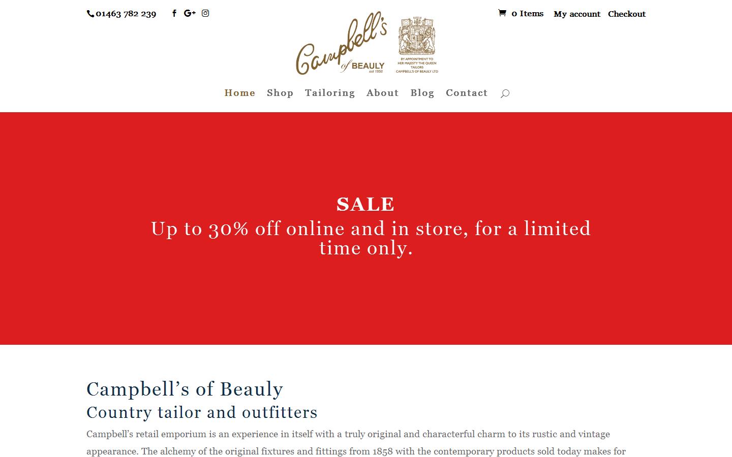 Campbell''s of Beauly Website