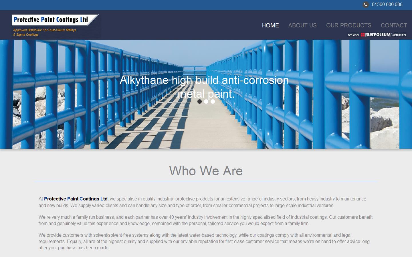 Protective Paint Coatings Ltd Website
