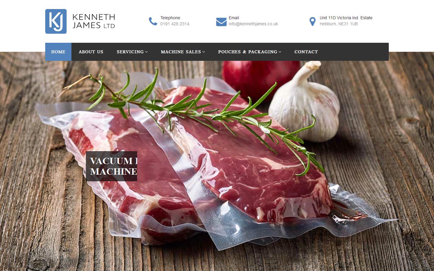 Kenneth James Ltd Website