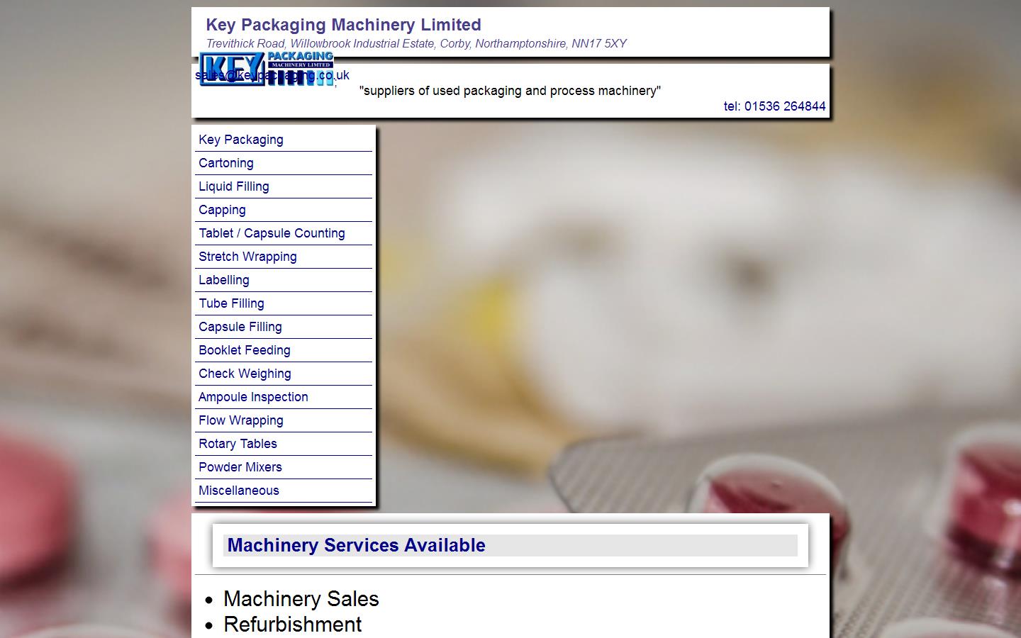 Key Packaging Machinery Ltd Website