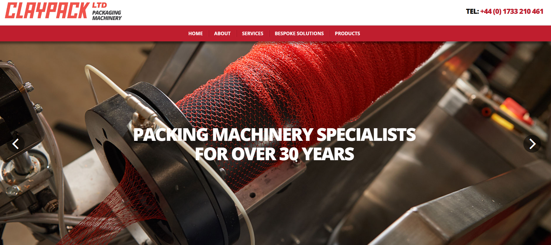 Claypack Ltd Website