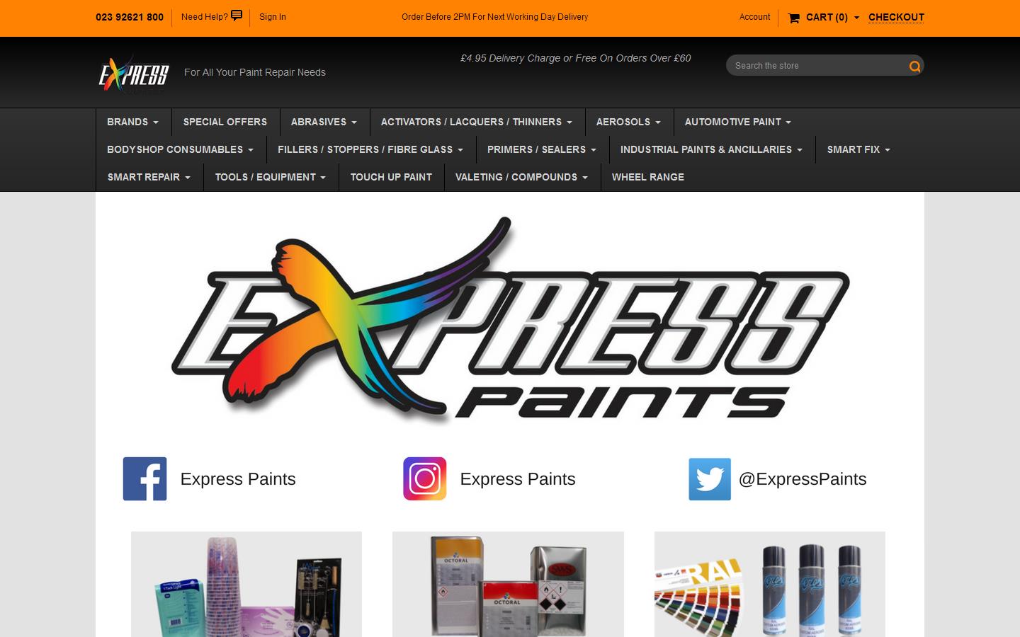 Express Paints Website