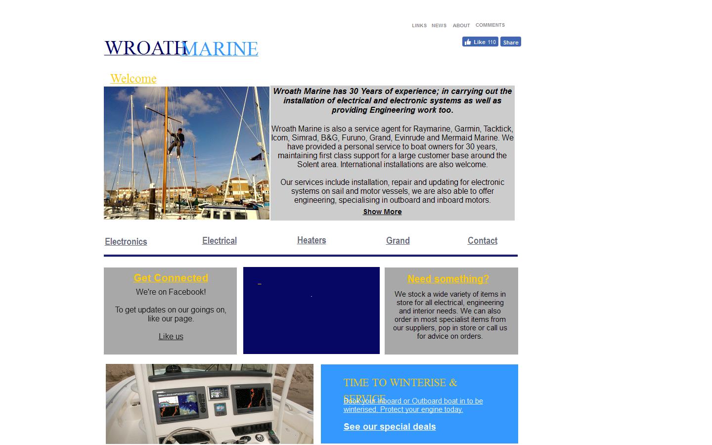 D G Wroath Marine Electrical Website
