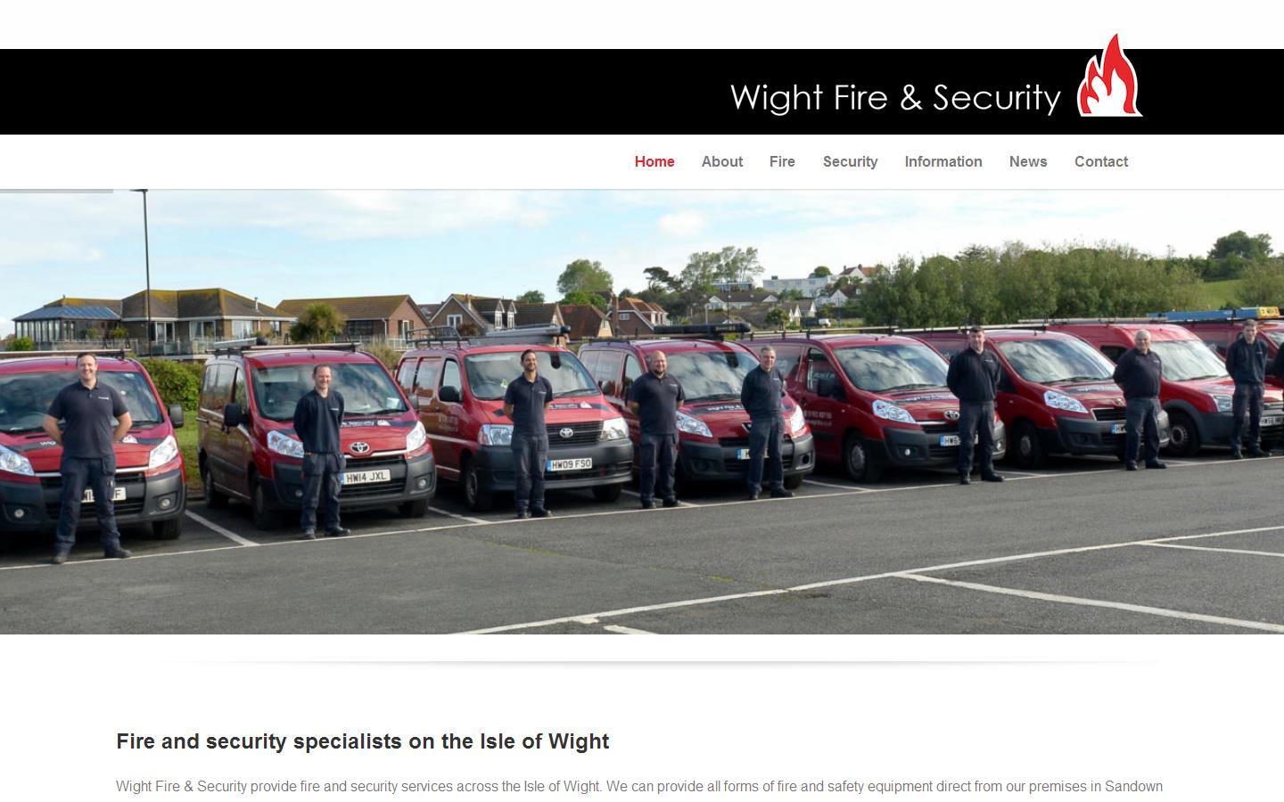 Wight Fire & Security Website