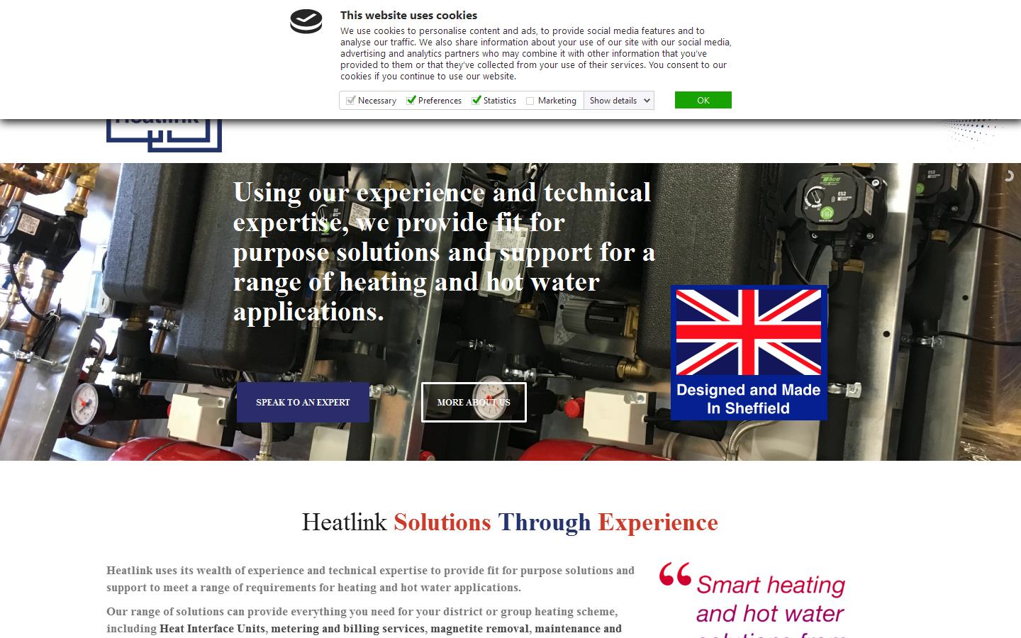 Heatlink Technical Solutions Ltd Website