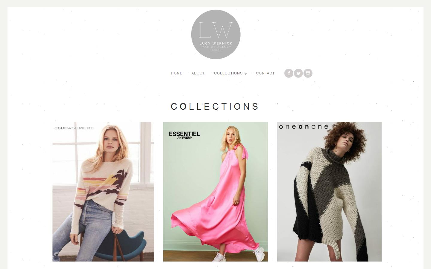 Lucy Wernick Fashion Agency Website