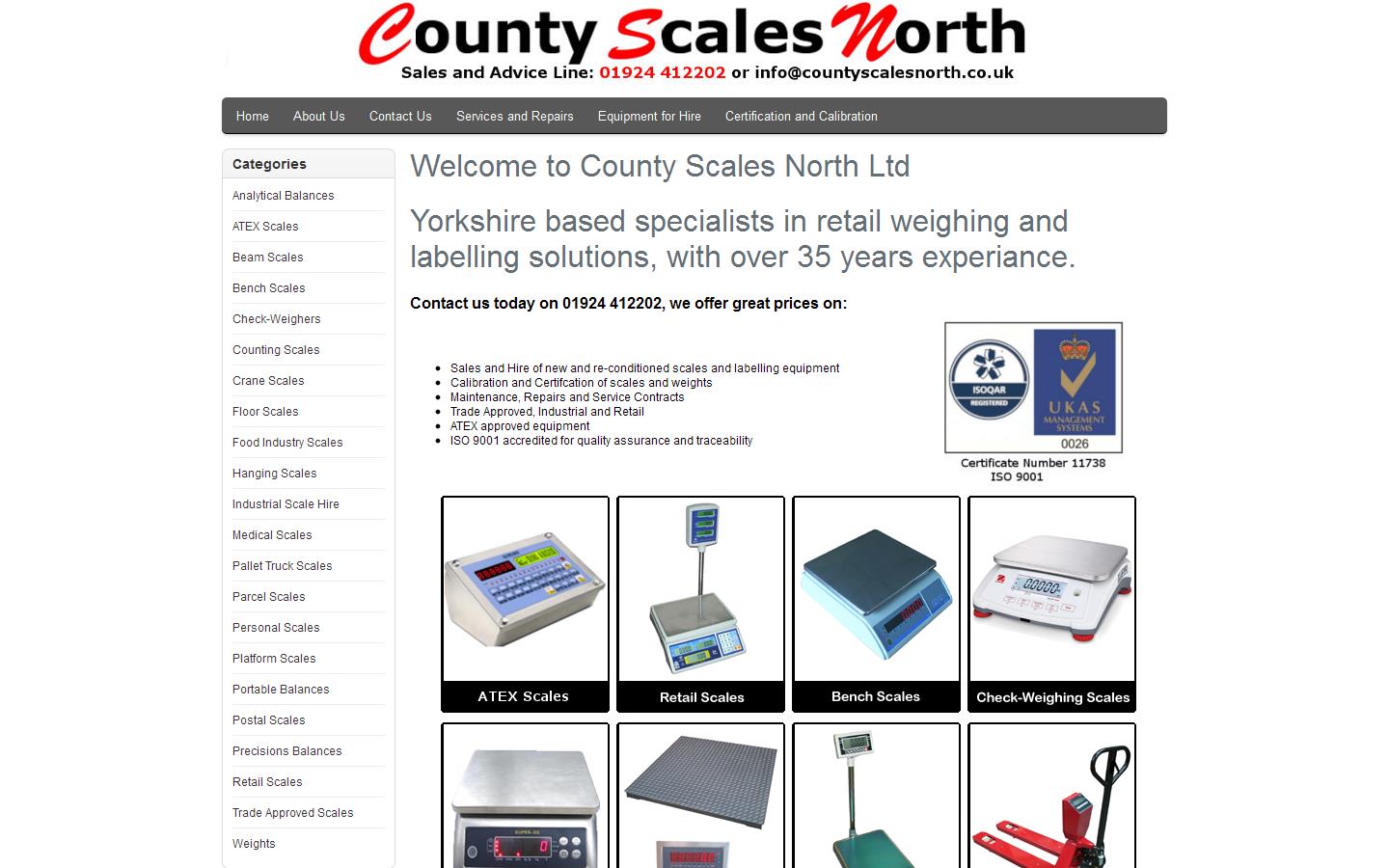 County Scales North Ltd Website