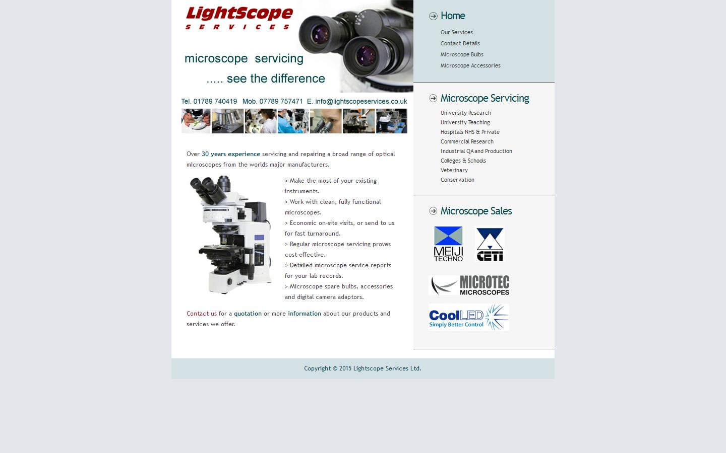 Lightscope Services Website