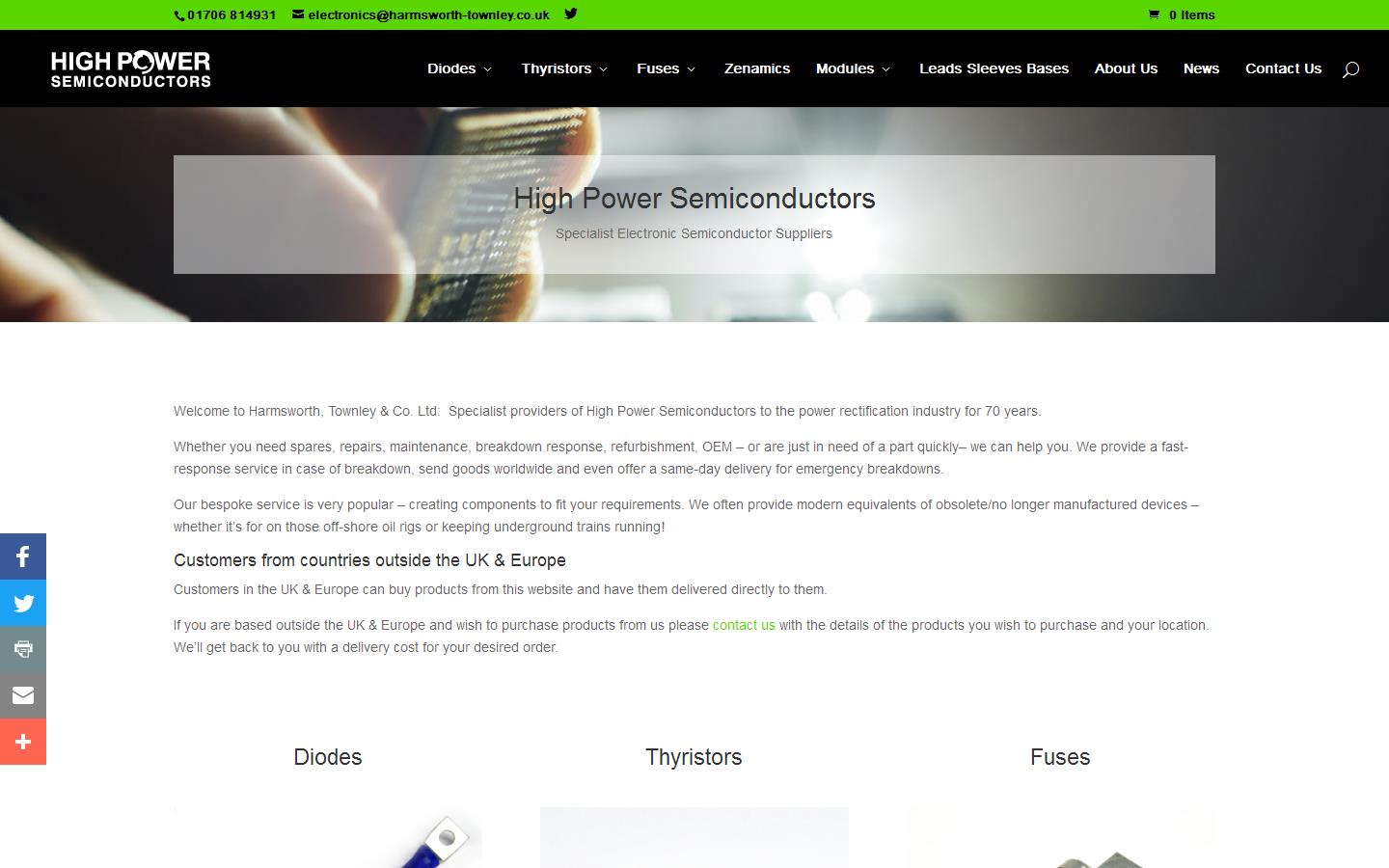 Harmsworth Townley Co. Ltd Website