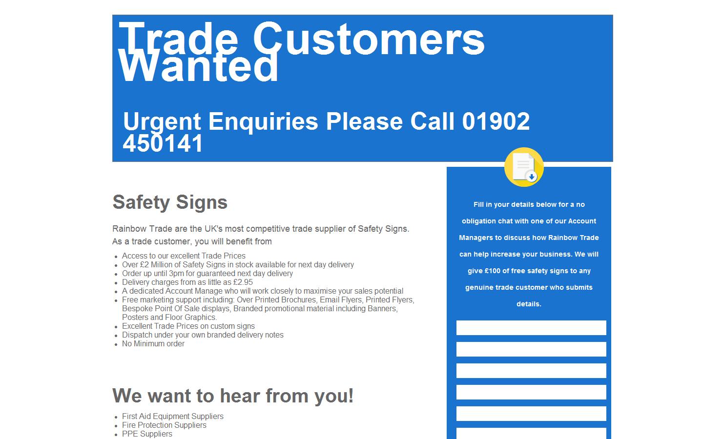 Rainbow Signs & Safety Website