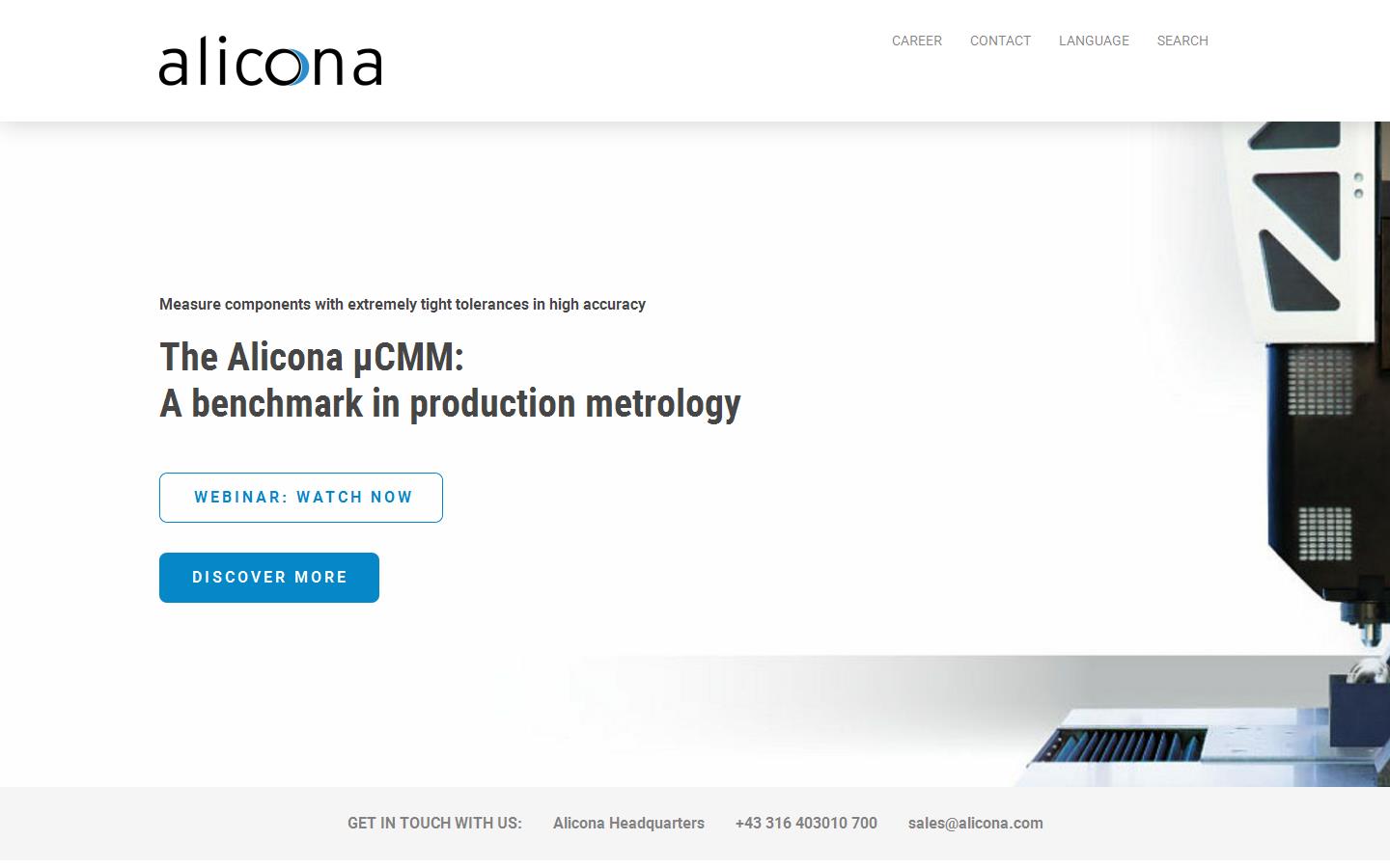Alicona Website