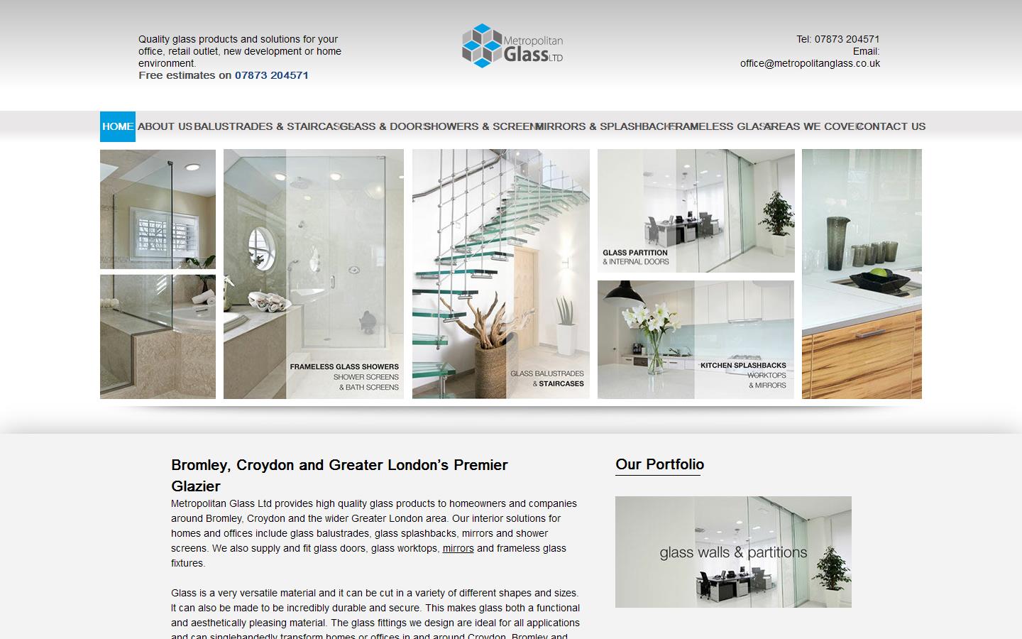 Metropolitan Glass Ltd Website