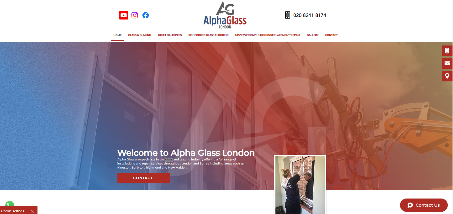 Alpha Glass London Ltd Website