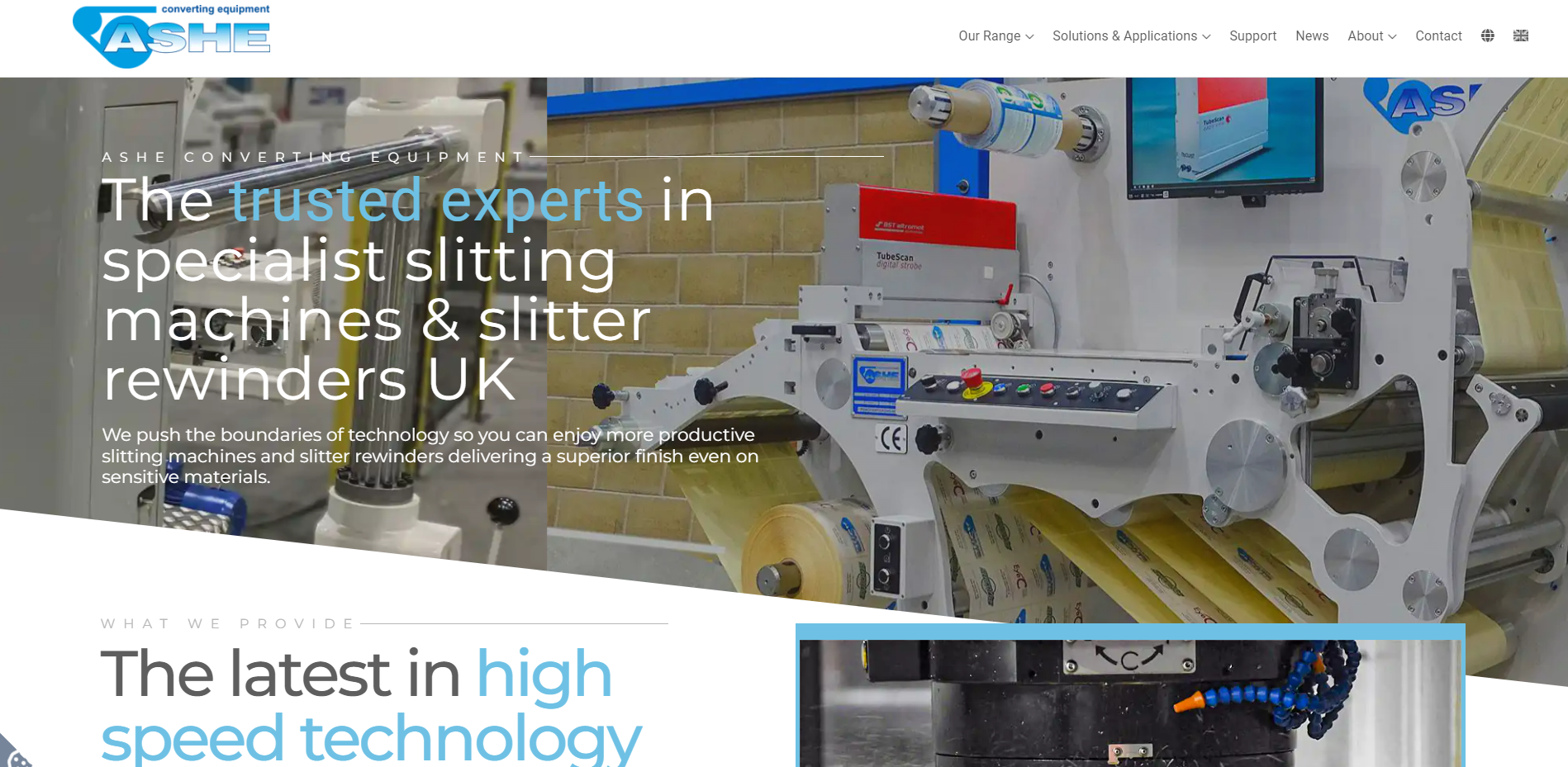 Ashe Converting Equipment Website