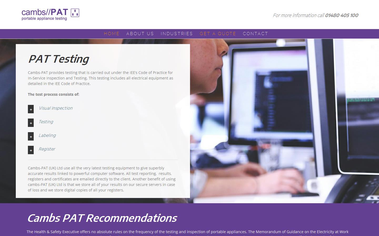Cambs P A T UK Ltd Website