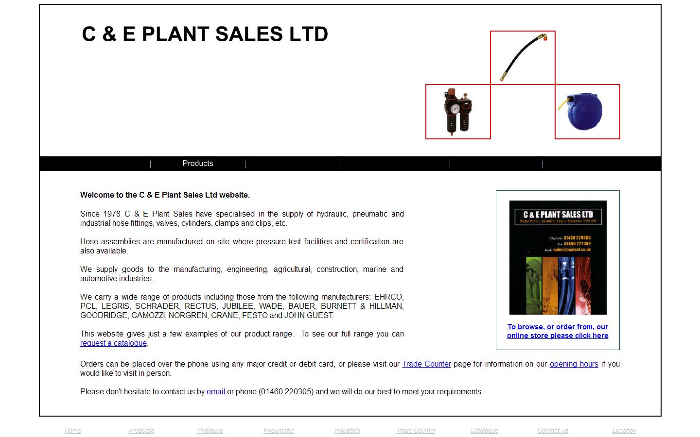 C & E Plant Sales Ltd Website