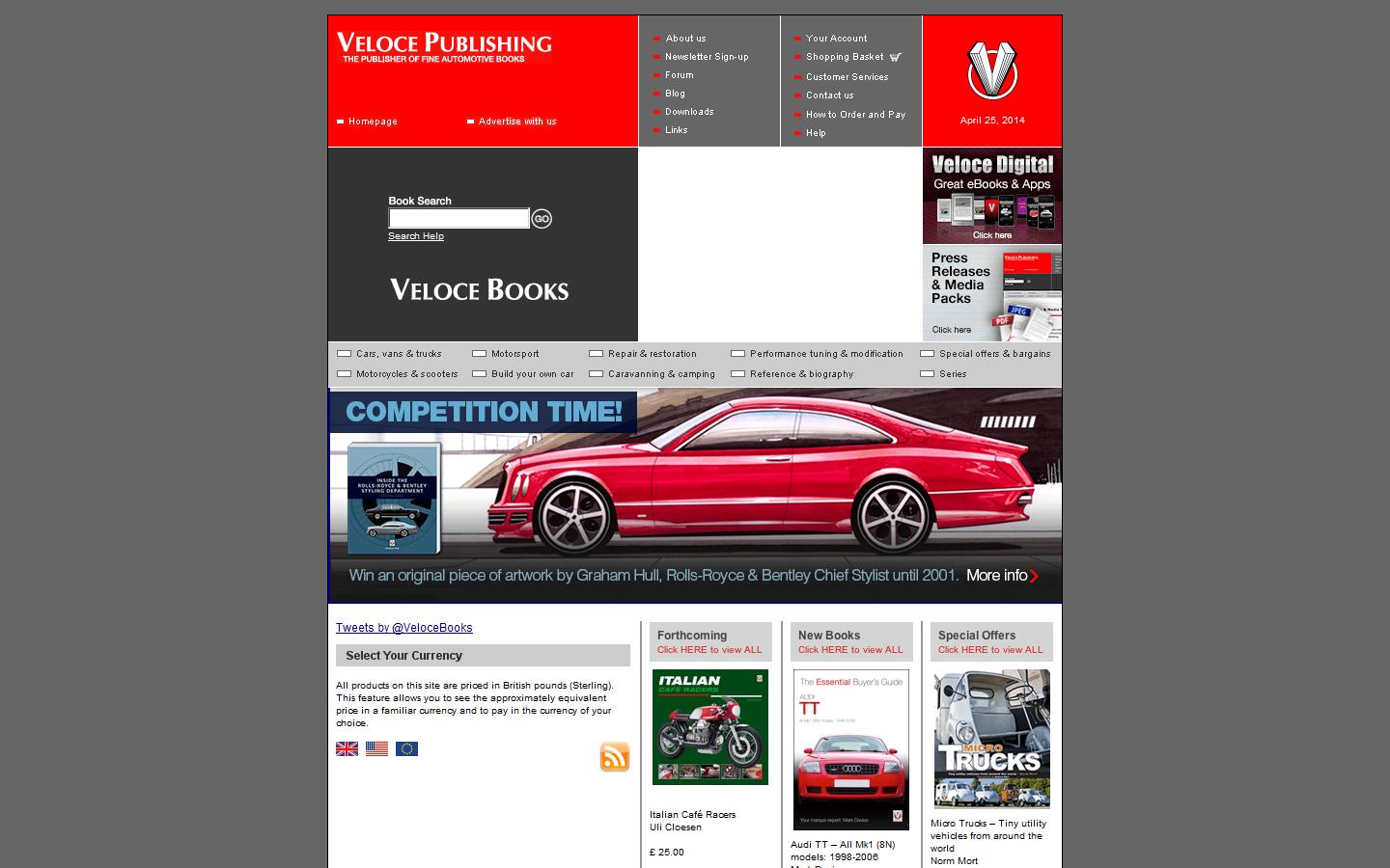 Veloce Publishing Website
