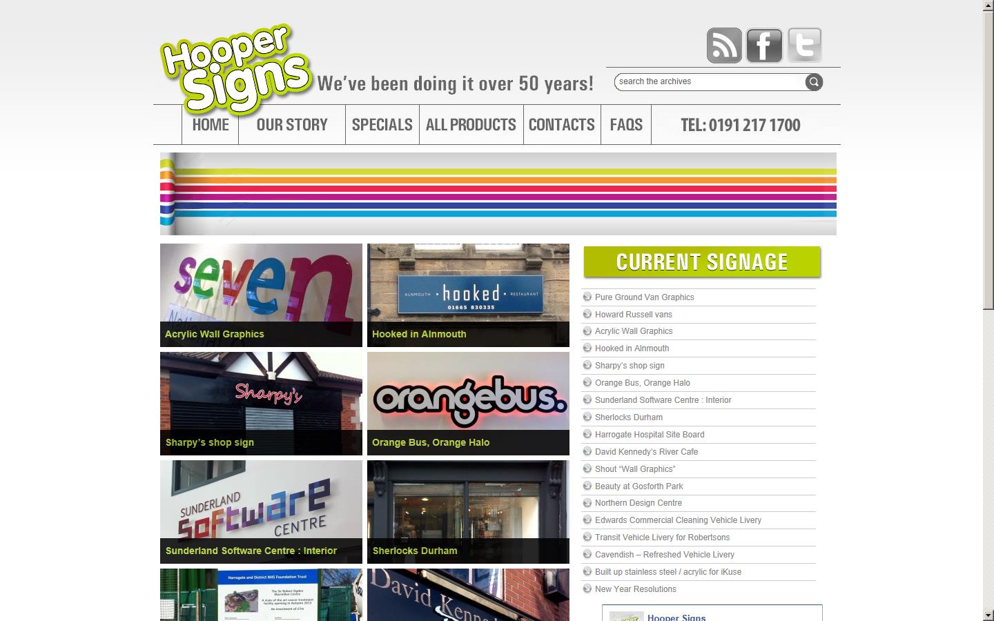 Hooper Signs Website