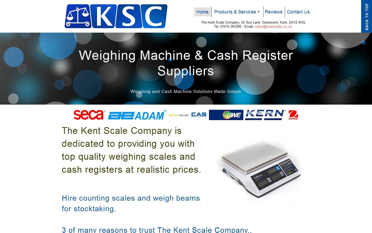 The Kent Scale Company Website