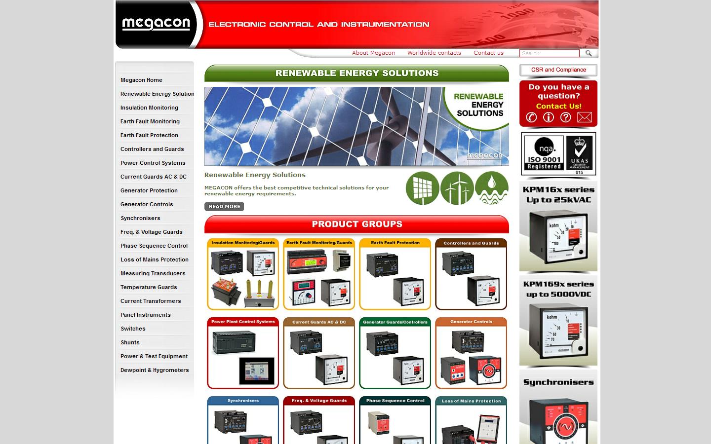 Megacon Controls Ltd Website