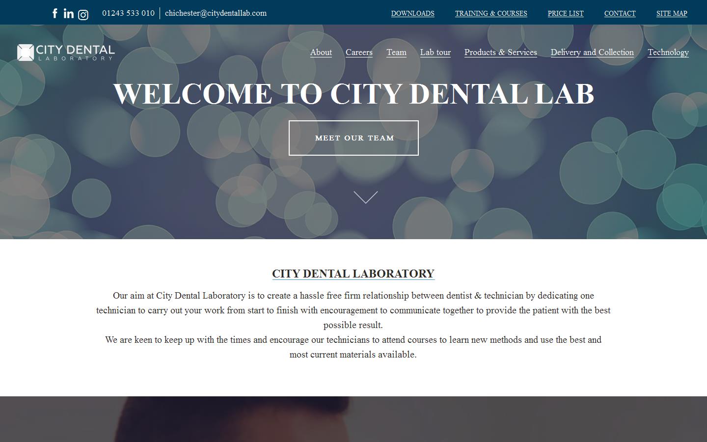 The City Dental Laboratory Website