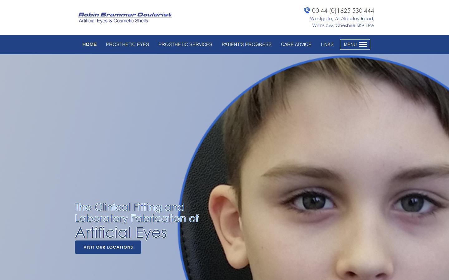 Robin Brammar Ocularist Website