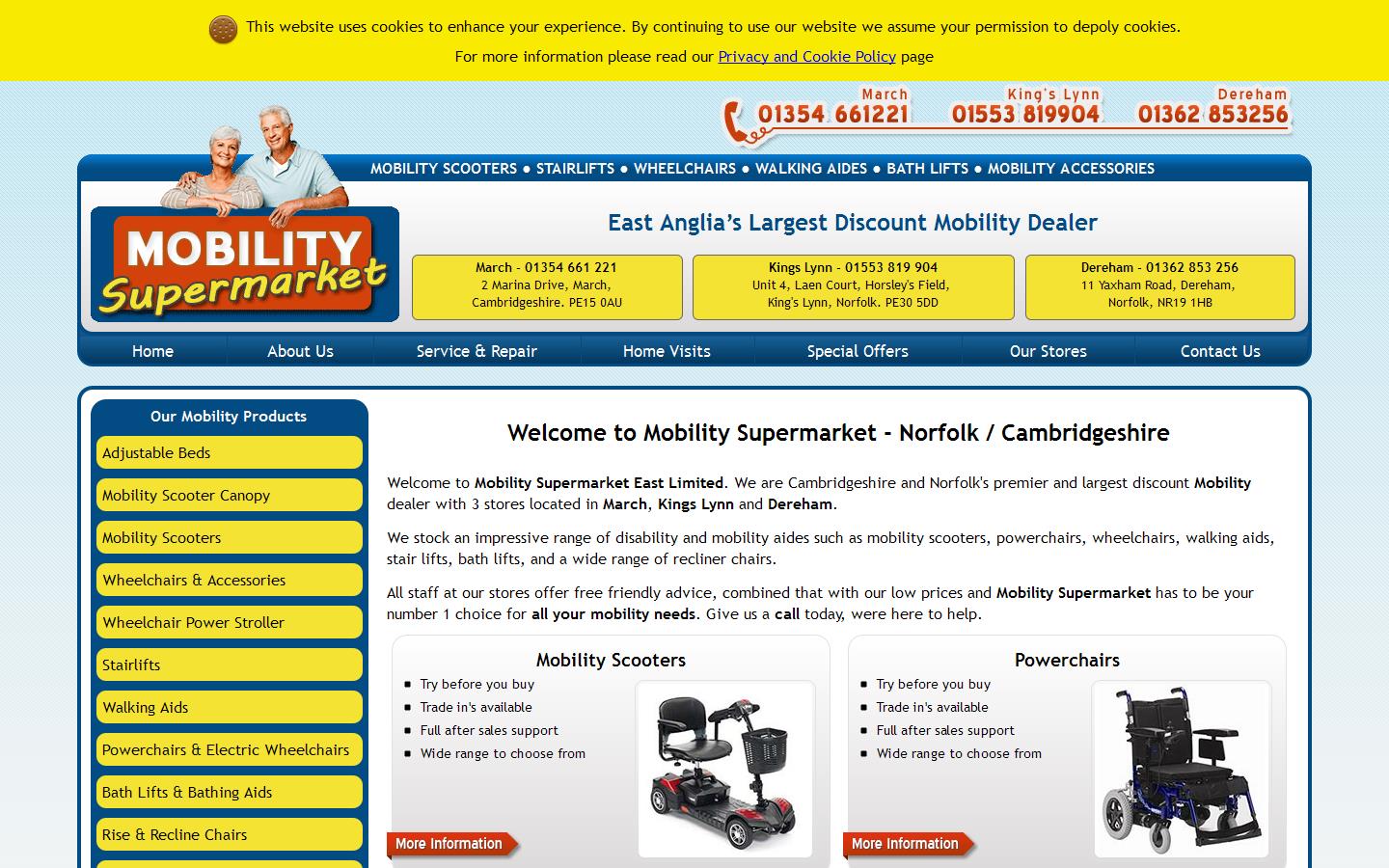 Mobility Supermarket Website