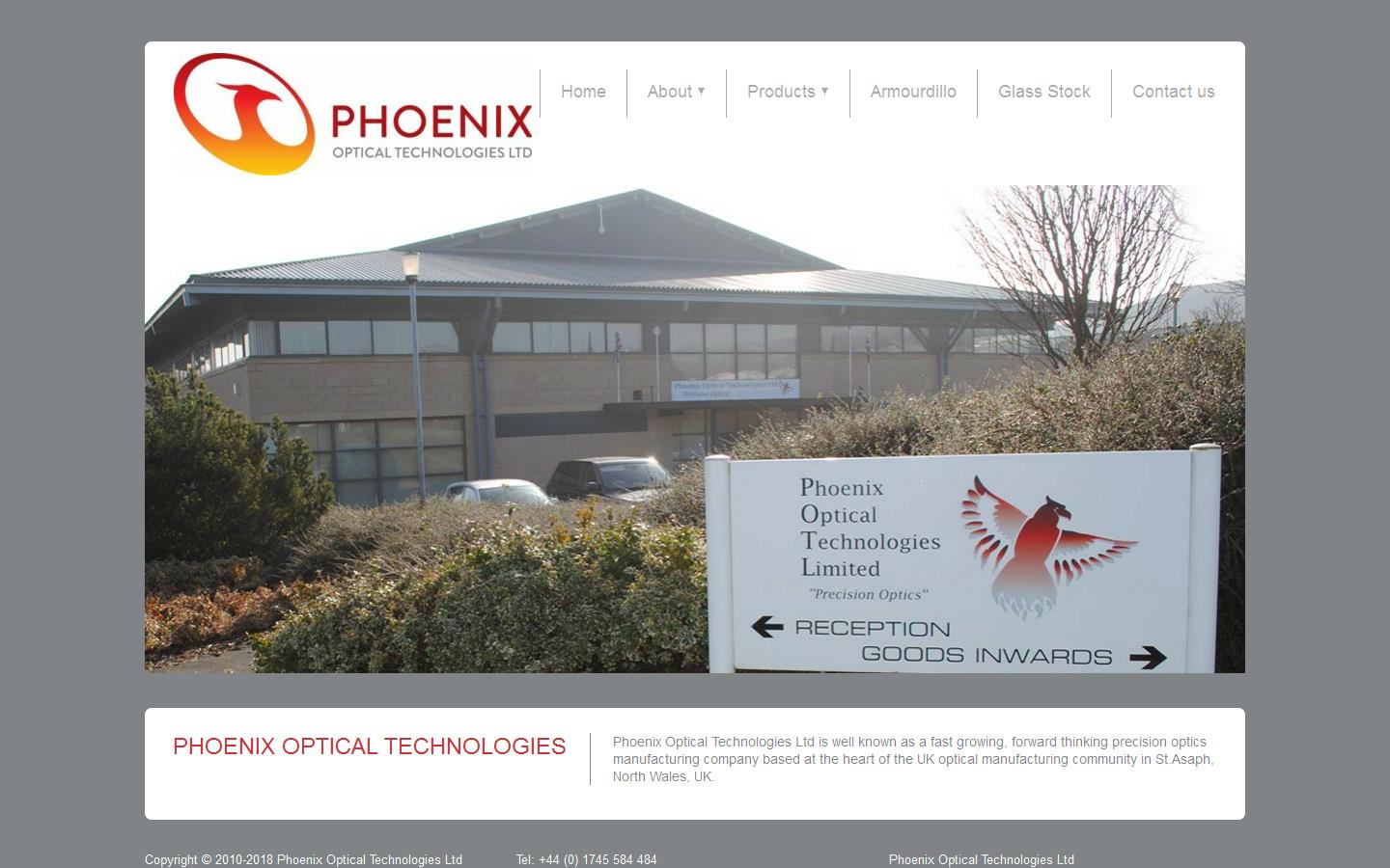 Phoenix Optical Technologies Ltd Website