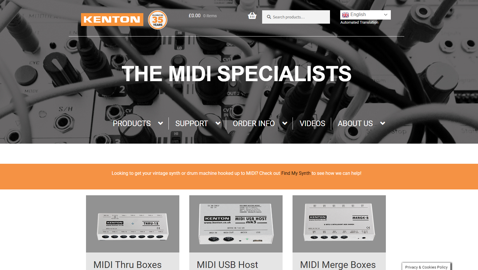 Kenton Electronics Ltd Website