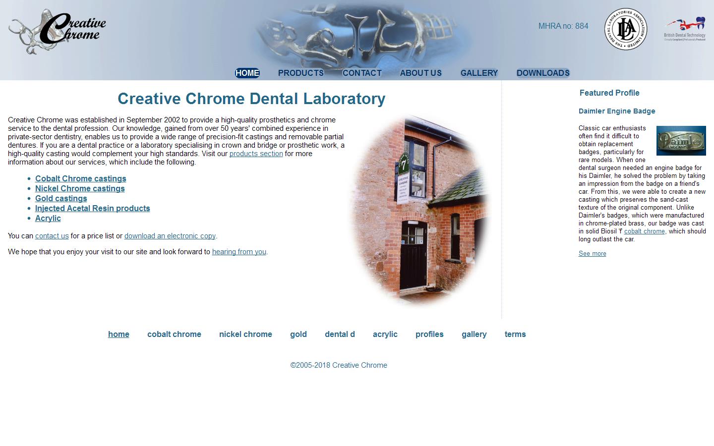 Creative Chrome Website
