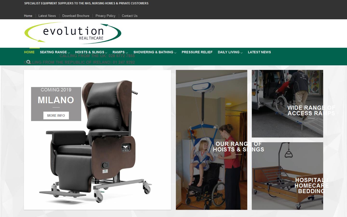 Evolution Health Care Website