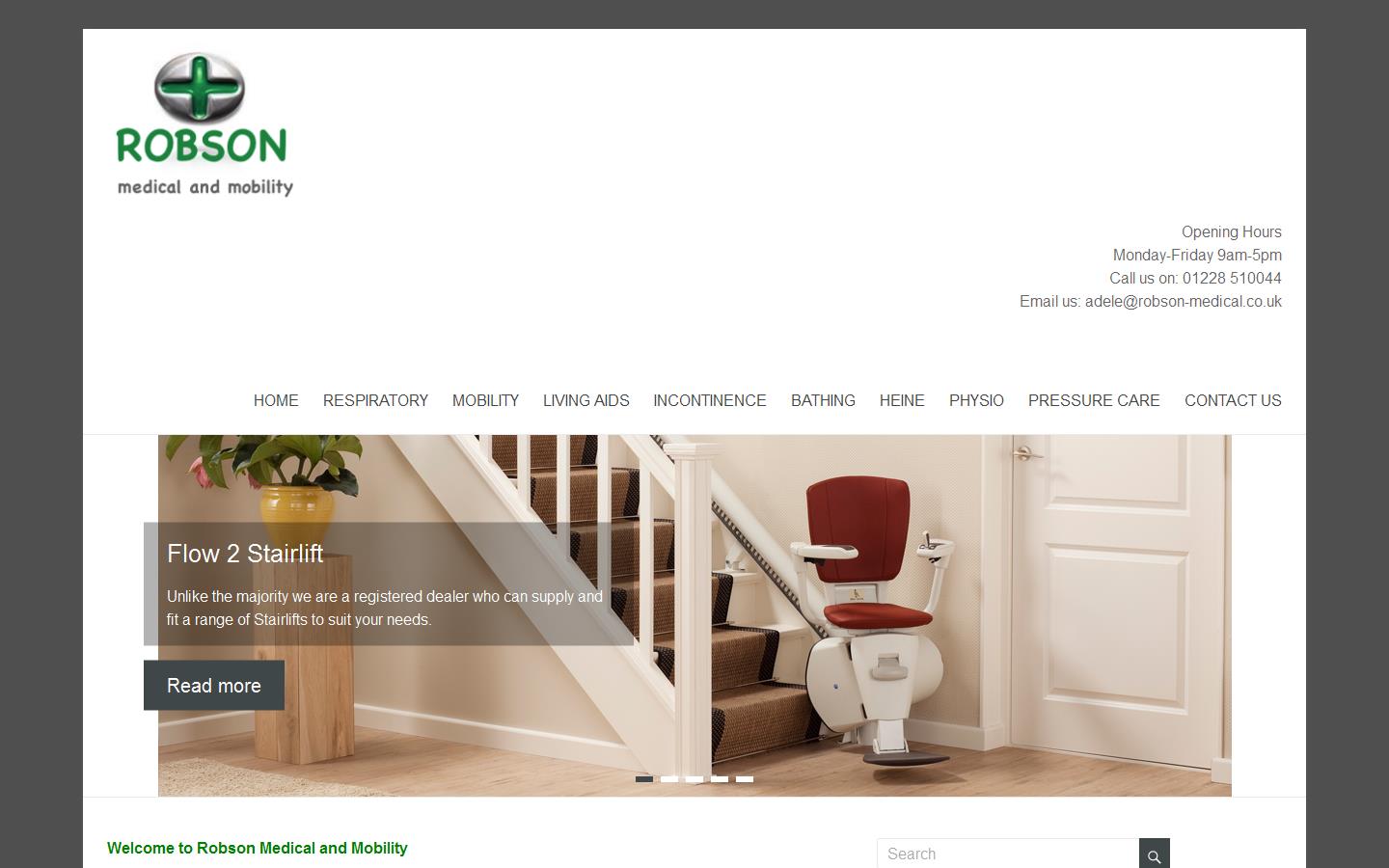 Robson Medical & Mobility Website