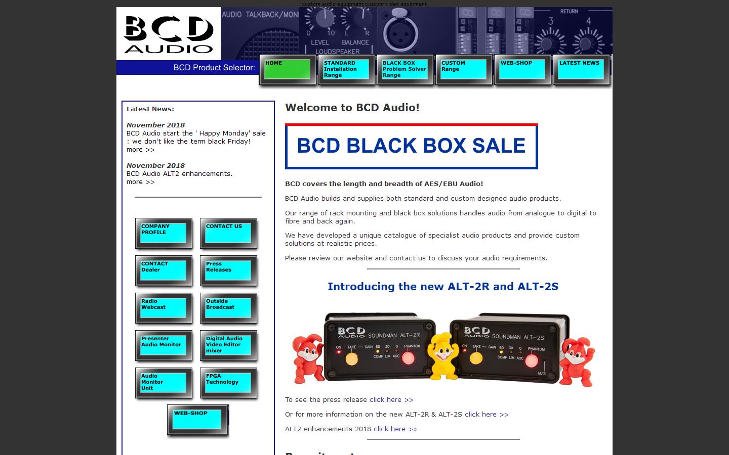 B C D Audio Website