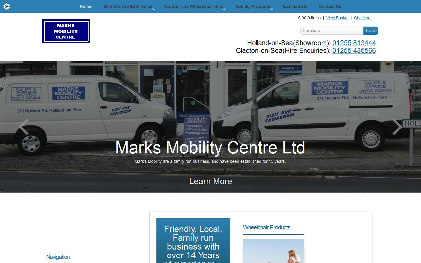 Mark''s Mobility Centre Website