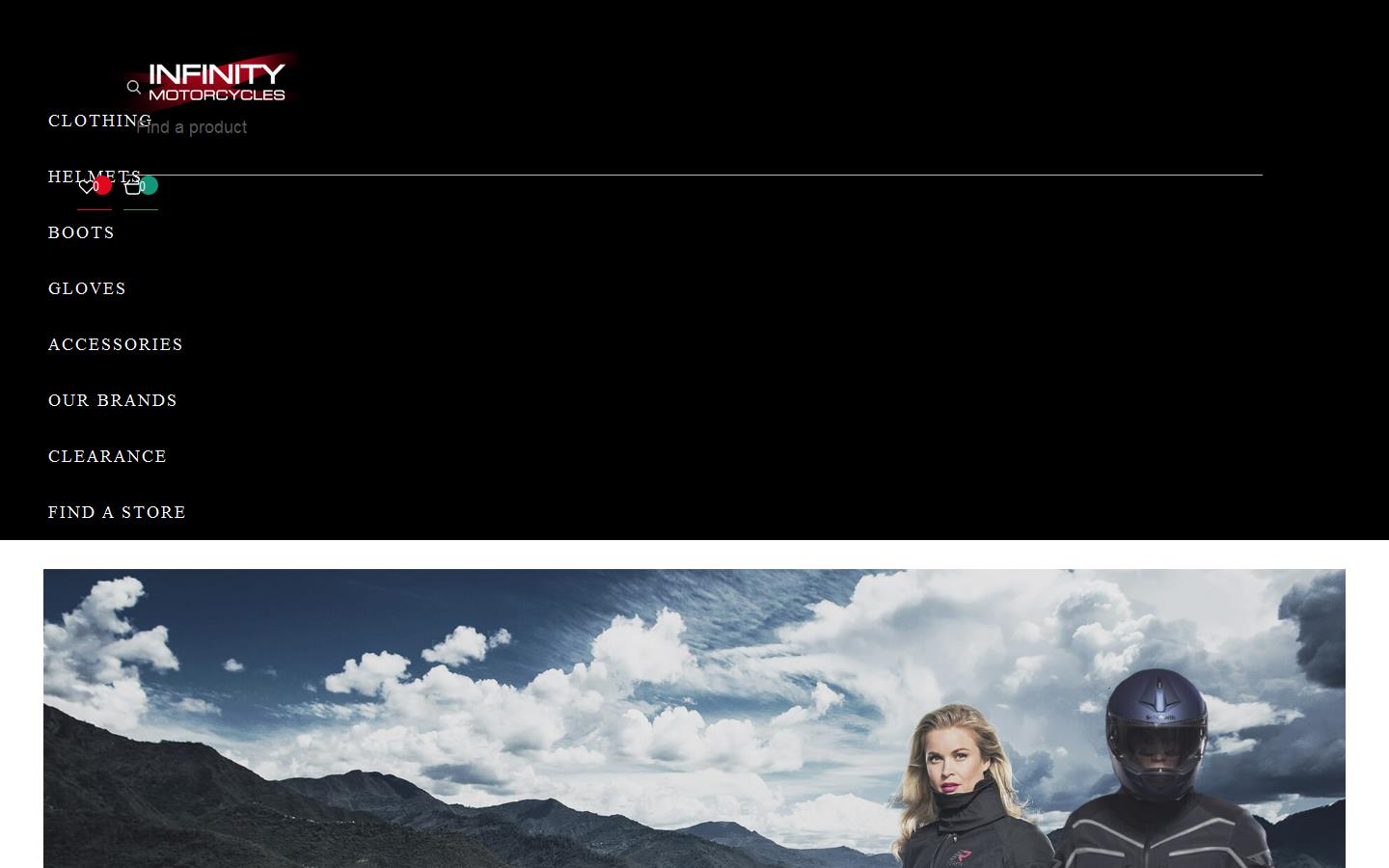 Infinity Motorcycles Website