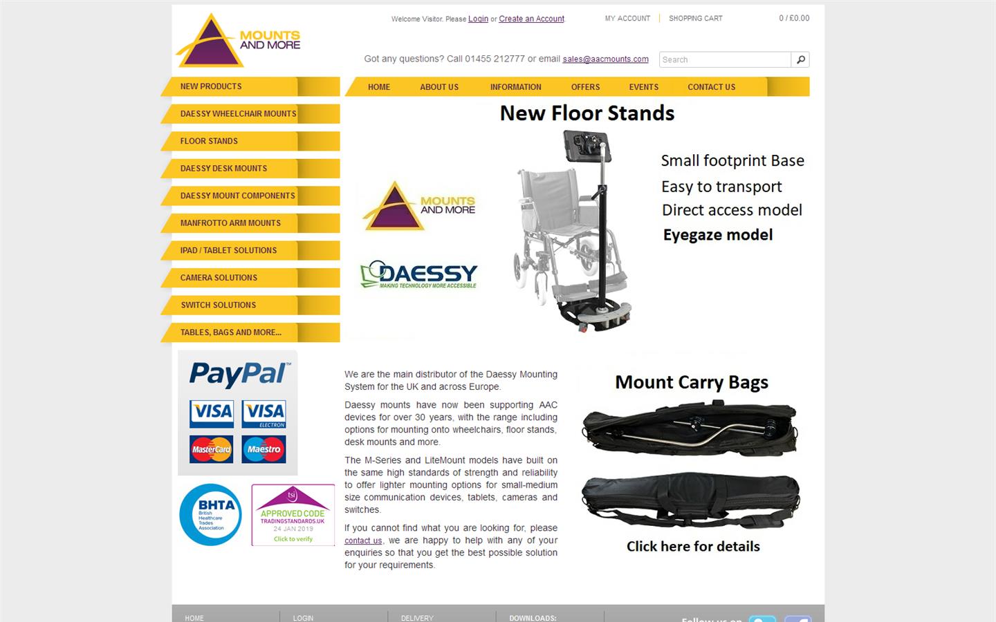 Mounts & More Ltd Website