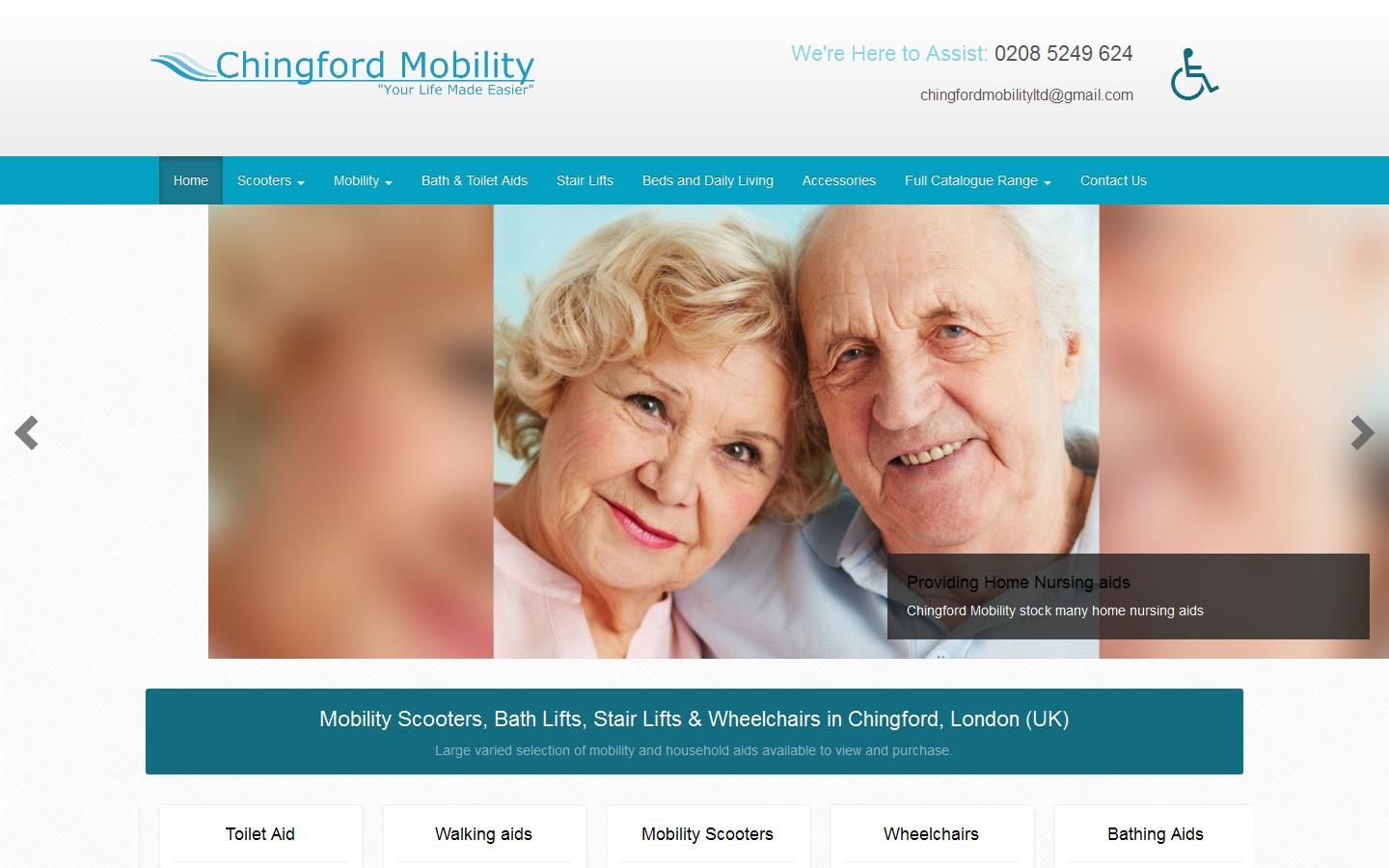 Chingford Mobility Ltd Website