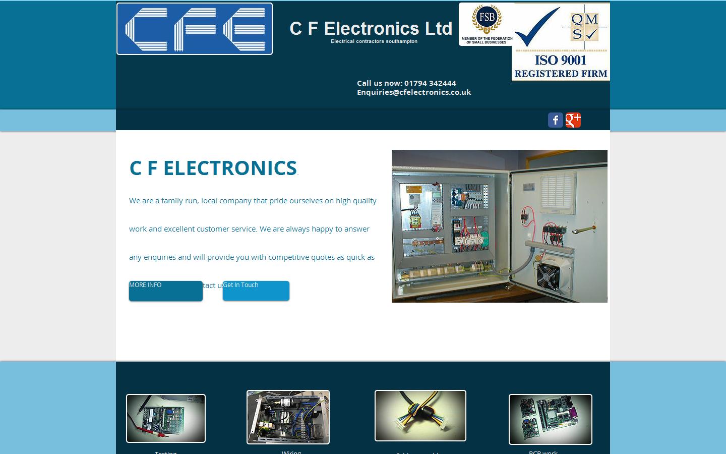 C F Electronics Ltd Website