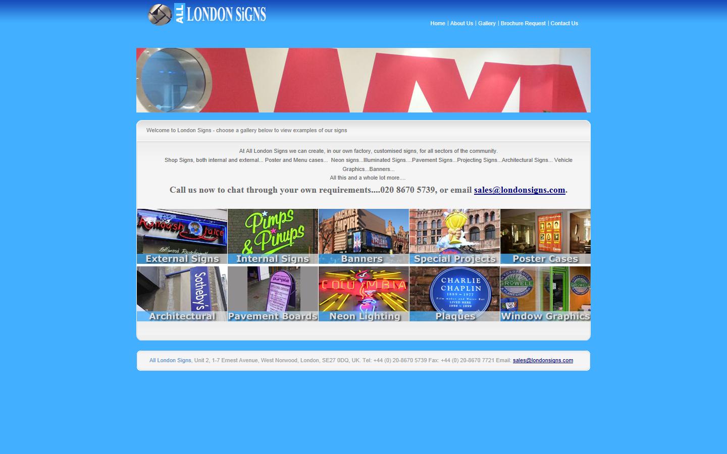 All London Signs Website