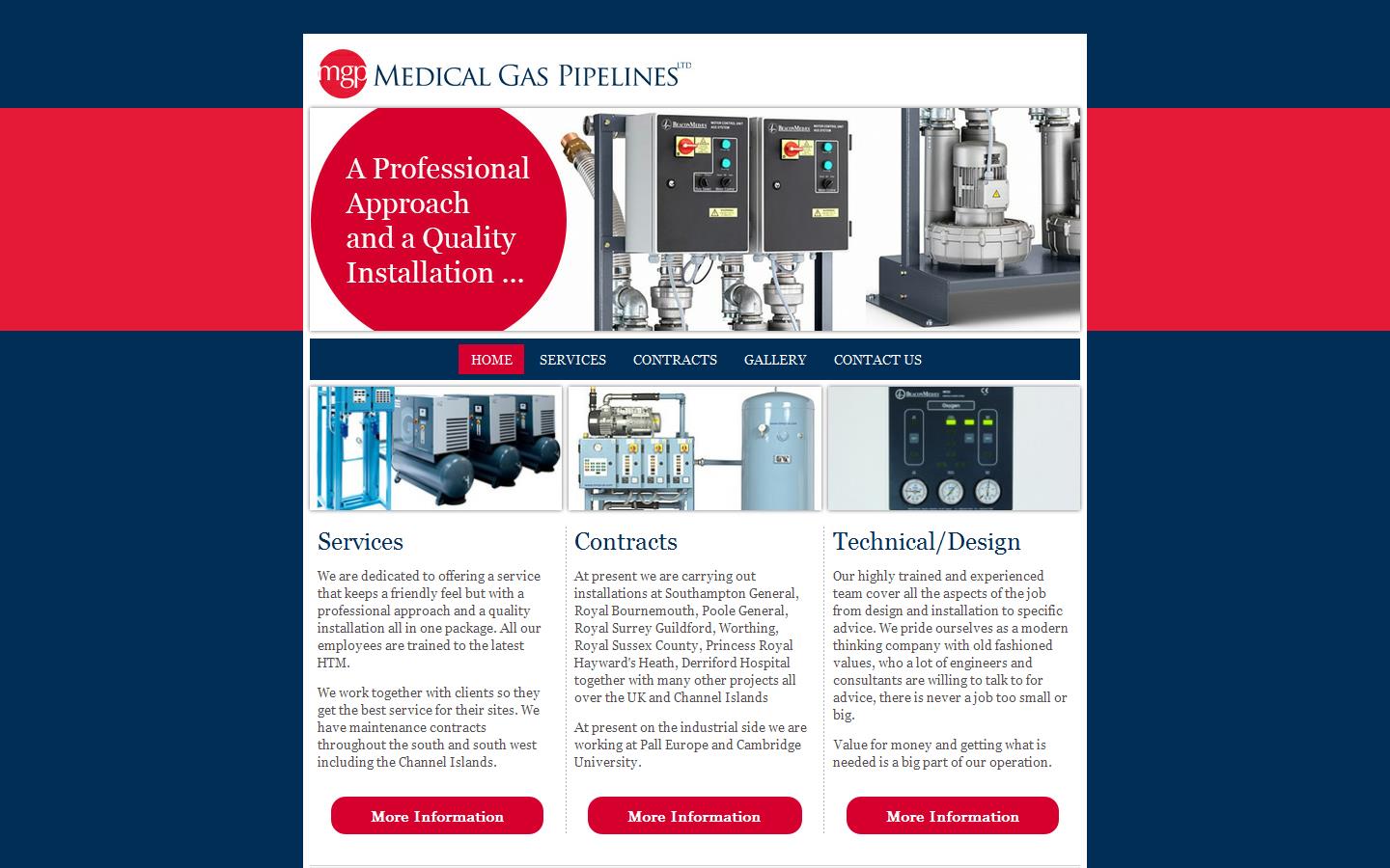 M G P Medical Gas Pipelines Website