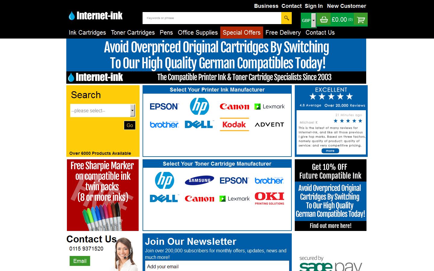 Internet Ink Website