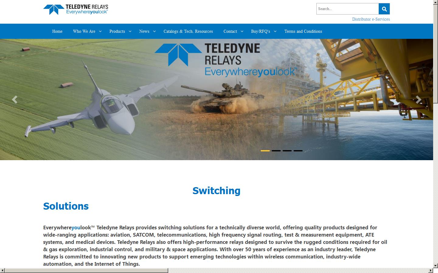 Teledyne Relays Website
