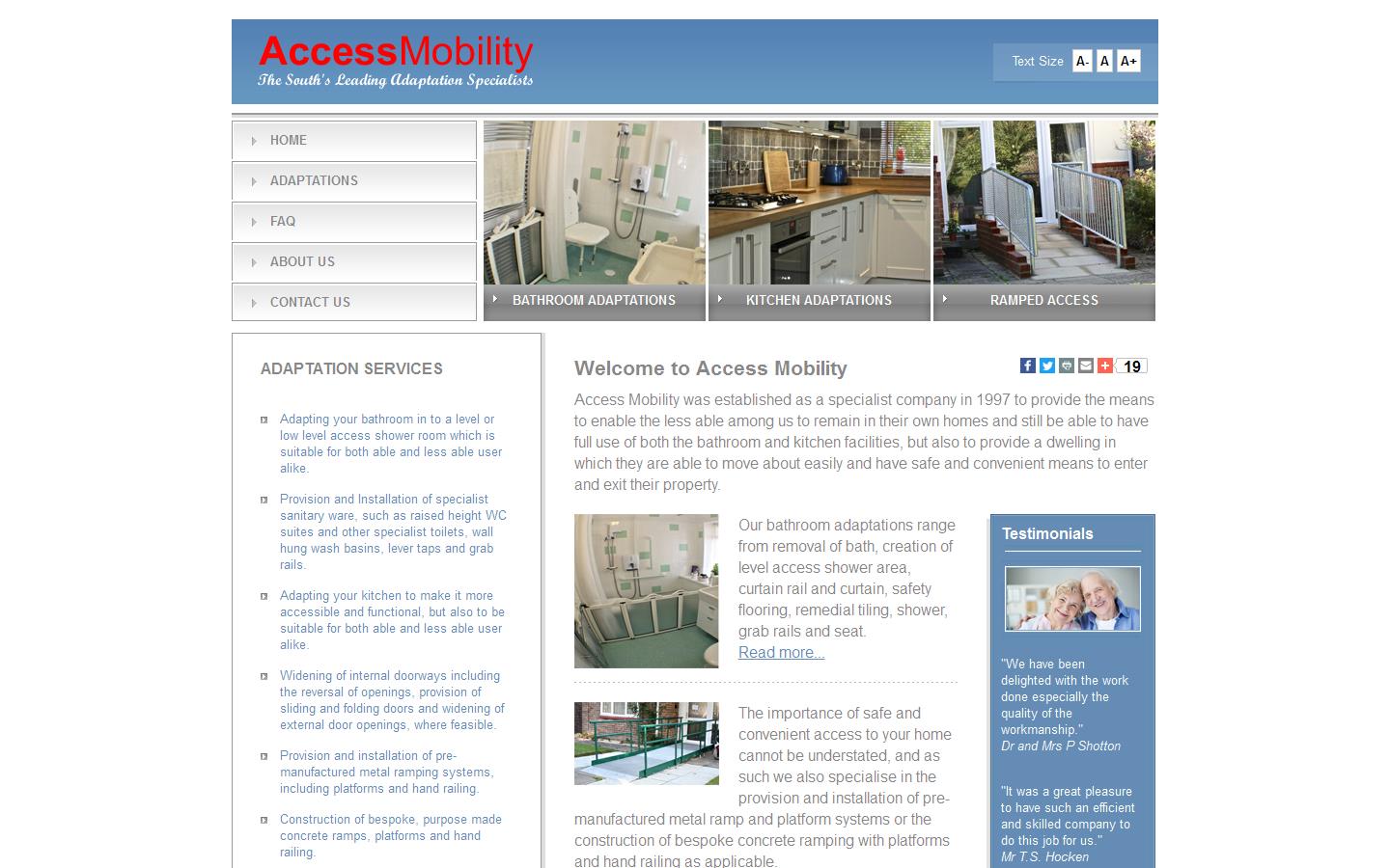 Access Mobility Website
