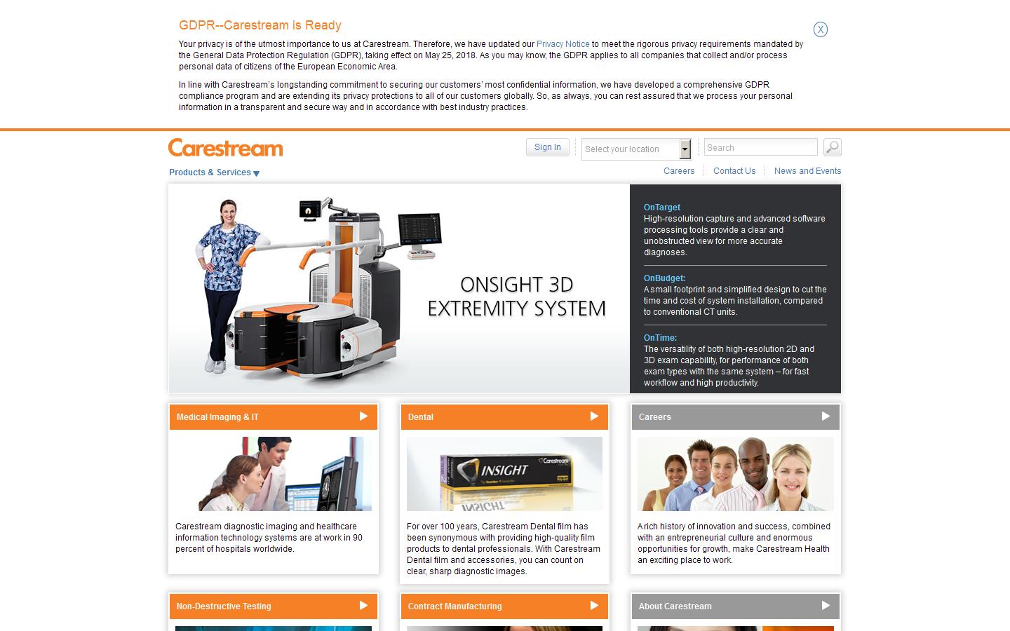 Carestream Website